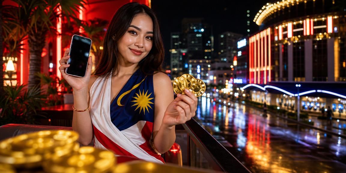 Pengguna Johor Bahru membuat deposit pertaruhan sukan melalui telefon pintar